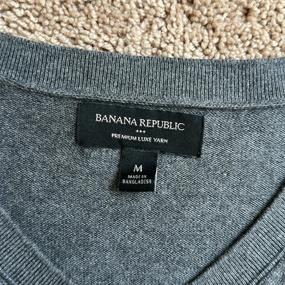 Banana Republic Men Gray Sweater Like New Medium